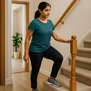 home physiotherapy for stroke patients safe stair practice