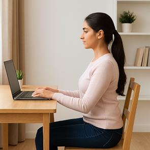 at home recovery ergonomic setup for sciatica