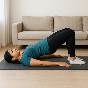 lower back and leg pain treatment bridge exercise at home